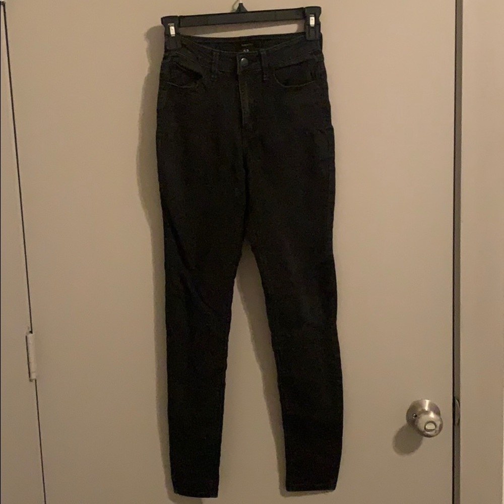 Black high waisted skinny jeans